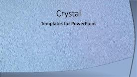  Presentation with water science - Presentation theme consisting of water drops bubbles close-up background and a light blue colored foreground