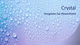  Presentation with mineral - Beautiful presentation theme featuring water drops bubbles close-up backdrop and a light blue colored foreground