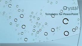  Presentation with blue drops - Slide set featuring water drops bubbles close-up the texture of gel cream oxygen bubbles in clear blue water close-up mineral water water enriched with oxygen background and a light blue colored foreground