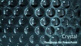  Presentation with water drops - Audience pleasing presentation theme consisting of water-drops-bubbles-close-up backdrop and a ocean colored foreground