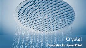  Presentation with rain water falling - Presentation enhanced with water-drops-falling background and a teal colored foreground