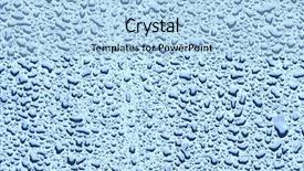  Presentation with water drops - Beautiful presentation theme featuring water drops on a glass backdrop and a light blue colored foreground