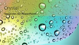  Presentation with rain water - Beautiful slide deck featuring water-drops-on-a-window backdrop and a yellow colored foreground