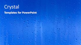  Presentation with abstract water drops - Audience pleasing presentation theme consisting of water drops on abstract background backdrop and a dark gray colored foreground