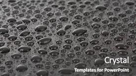  Presentation with drop - Audience pleasing slide deck consisting of water drops on black backdrop and a dark gray colored foreground