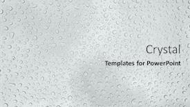  Presentation with water glass - Beautiful slides featuring water-drops-on-glass and a  colored foreground