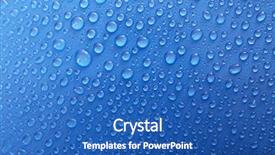  Presentation with blue drops - Beautiful presentation theme featuring water drops on glass backdrop and a  colored foreground