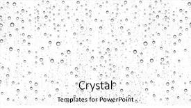  Presentation with water glass - Presentation design having water drops on glass background and a white colored foreground