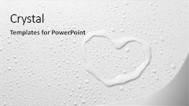  Presentation with water droplet drops on plant - Cool new PPT layouts with water drops on light background backdrop and a white colored foreground