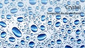  Presentation with metallic - Colorful presentation theme enhanced with water drops on metallic surface backdrop and a light blue colored foreground