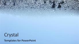  Presentation with abstract water drops - Cool new theme with water drops on the wet backdrop and a  colored foreground