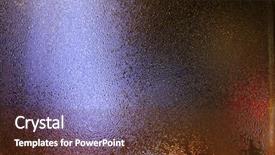  Presentation with glass of water - Presentation consisting of water drops on wet glass background and a tawny brown colored foreground