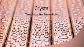  Presentation with water drops - Theme with marshmallow heart shape with love concept on blue background background and a light blue colored foreground