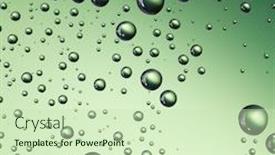  Presentation with water drops - Audience pleasing PPT layouts consisting of water drops backdrop and a soft green colored foreground