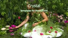  Presentation with enchanted - Audience pleasing presentation theme consisting of water earth - enchanted garden indoor studio shoot backdrop and a tawny brown colored foreground