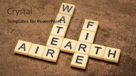  Presentation with air - Beautiful PPT layouts featuring water-earth-air-and-fire backdrop and a coral colored foreground