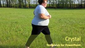  Presentation with woman sport - Cool new PPT theme with quadrant - open matchstick boxes red blue backdrop and a light gray colored foreground