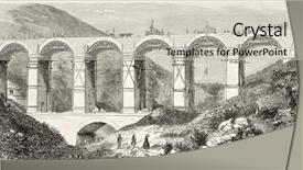  Presentation with photo journal - Presentation theme enhanced with water engineering - canal de isabel ii maintenance background and a soft green colored foreground