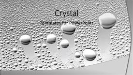  Presentation with evaporation - Beautiful theme featuring water evaporation - drops on window backdrop and a light gray colored foreground