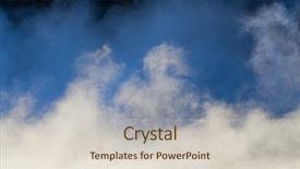  Presentation with evaporation - PPT theme consisting of water evaporation - fog background and a lemonade colored foreground