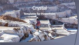  Presentation with ponds - Theme with water evaporation - maras salt ponds located background and a gray colored foreground