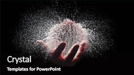  Presentation with explosion - Slide deck having painted multicolor text big buck background and a dark gray colored foreground