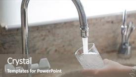  Presentation with water faucet - Slide deck featuring water faucet - close-up of woman washing background and a gray colored foreground