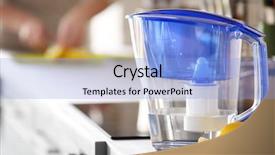  Presentation with water jug - Beautiful presentation theme featuring water filter jug with lemon backdrop and a light blue colored foreground