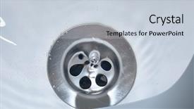  Presentation with drain - Cool new presentation theme with water flowing down the drain backdrop and a lemonade colored foreground