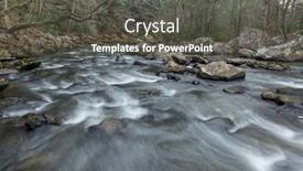 Presentation with tennessee - Presentation theme consisting of water-flowing-through-a-rocky background and a dark gray colored foreground