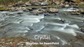  Presentation with tennessee - Theme having water-flowing-through-a-rocky background and a tawny brown colored foreground