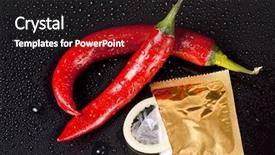  Presentation with passion - Beautiful theme featuring water food safetty - passion under control - hot backdrop and a dark gray colored foreground