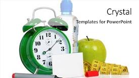  Presentation with water bottle - Presentation theme featuring water fresh green apple background and a white colored foreground