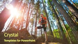  Presentation with hydration - Audience pleasing slide set consisting of water from hydration pack backdrop and a tawny brown colored foreground