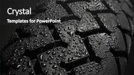  Presentation with tire - Colorful theme enhanced with water grip - close-up shot of classical motorcycle backdrop and a dark gray colored foreground