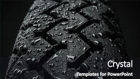  Presentation with tire - PPT layouts featuring water grip - close-up shot of classical motorcycle background and a wine colored foreground