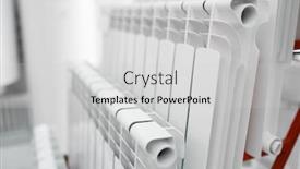  Presentation with water pump centrifugal - Colorful PPT theme enhanced with water-heating-radiators-plumbering-store backdrop and a light gray colored foreground