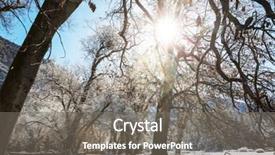  Presentation with mountains - Amazing slide deck having water ice fog - early winter in mountains backdrop and a gray colored foreground