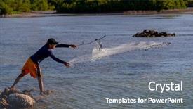  Presentation with net - Beautiful PPT layouts featuring water in the early backdrop and a gray colored foreground