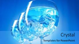  Presentation with water glass - Slides enhanced with water in the glass background and a  colored foreground