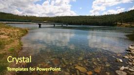  Presentation with barrage - Audience pleasing slide set consisting of science - planet witha glowing data circuit backdrop and a ocean colored foreground.