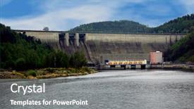  Presentation with czech republic - Beautiful slide set featuring water intake - orlik dam the highest dam backdrop and a  colored foreground