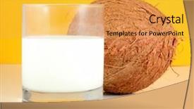  Presentation with coconut milk - Cool new slides with water jet cutting - coconut milk backdrop and a yellow colored foreground