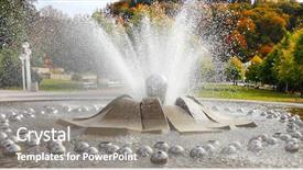  Presentation with water fountain - Cool new presentation with water jet systems with more backdrop and a gray colored foreground