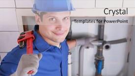  Presentation with hypertension in young - Audience pleasing presentation consisting of water leak - handsome young plumber backdrop and a light gray colored foreground