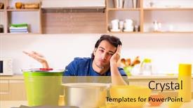  Presentation with neighbors - Cool new presentation design with water leakage from the neighbors backdrop and a yellow colored foreground