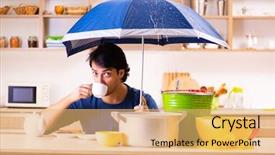  Presentation with neighbors - Presentation enhanced with water leakage from the neighbors background and a yellow colored foreground