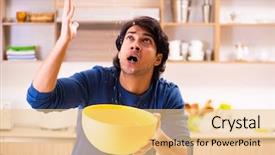  Presentation with neighbors - PPT theme enhanced with water leakage from the neighbors background and a lemonade colored foreground