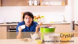  Presentation with neighbors - Cool new PPT theme with water leakage from the neighbors backdrop and a coral colored foreground