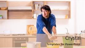  Presentation with neighbors - Colorful presentation design enhanced with water leakage from the neighbors backdrop and a lemonade colored foreground